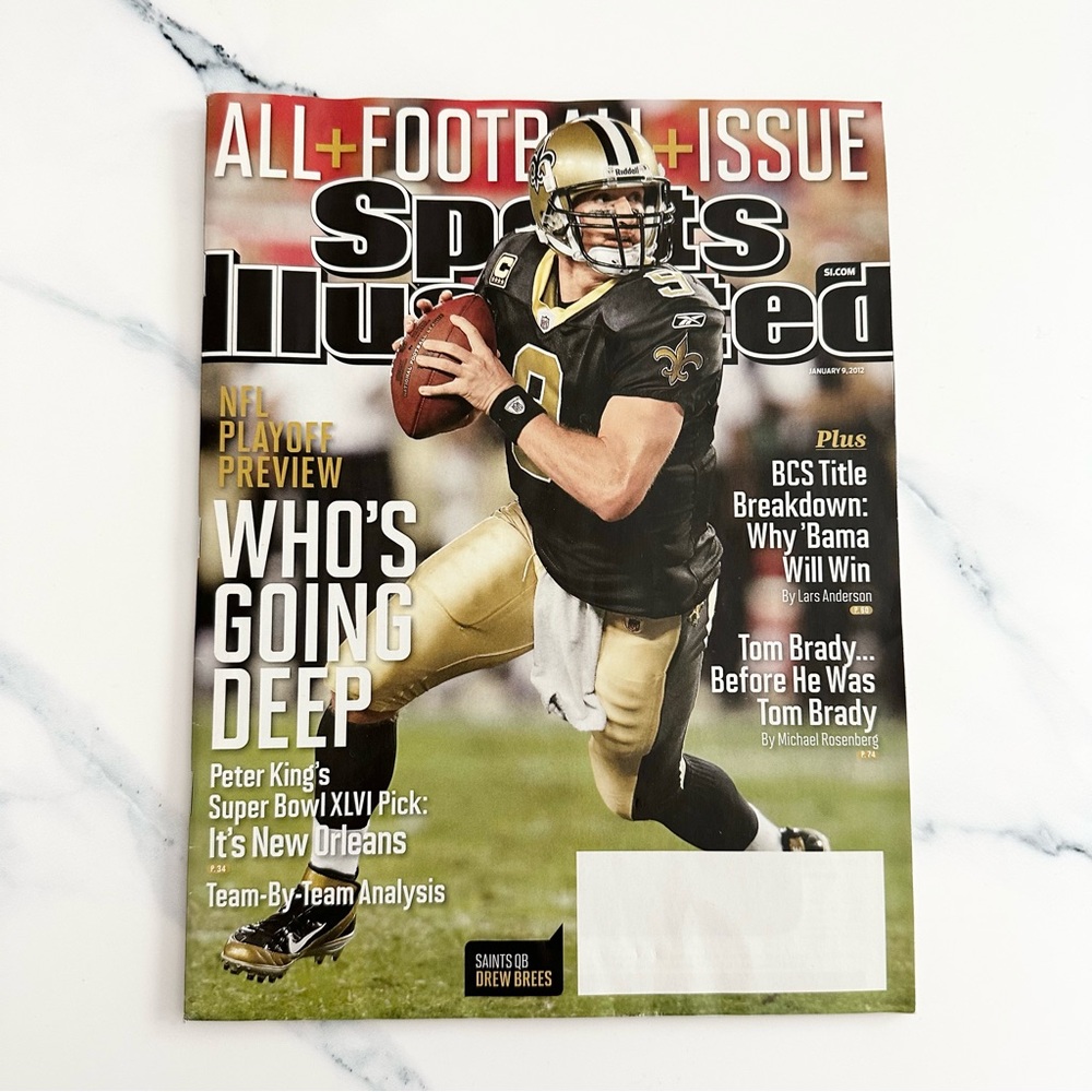 Drew Brees New Orleans Saints All Football Sports Illustrated January 9, 2012